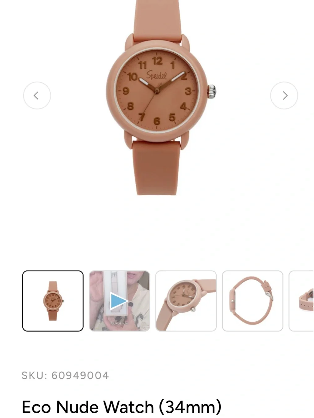 Speidel Eco Nude 34mm Women’s Watch in Desert Clay